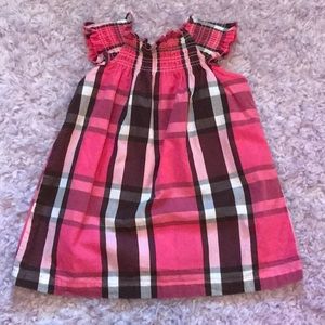 Carter’s Baby Girl 12M Pink Plaid Summer Dress
